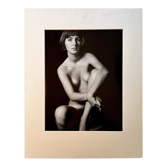 Black and White Photograph of Female Nude - Artist Unknown For Sale