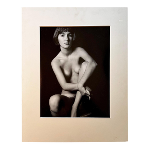 Black and White Photograph of Female Nude - Artist Unknown