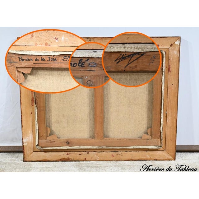 Le Pardon de la Joie Saint Guénolé, 1970s, Oil on Wood, Framed For Sale - Image 18 of 18