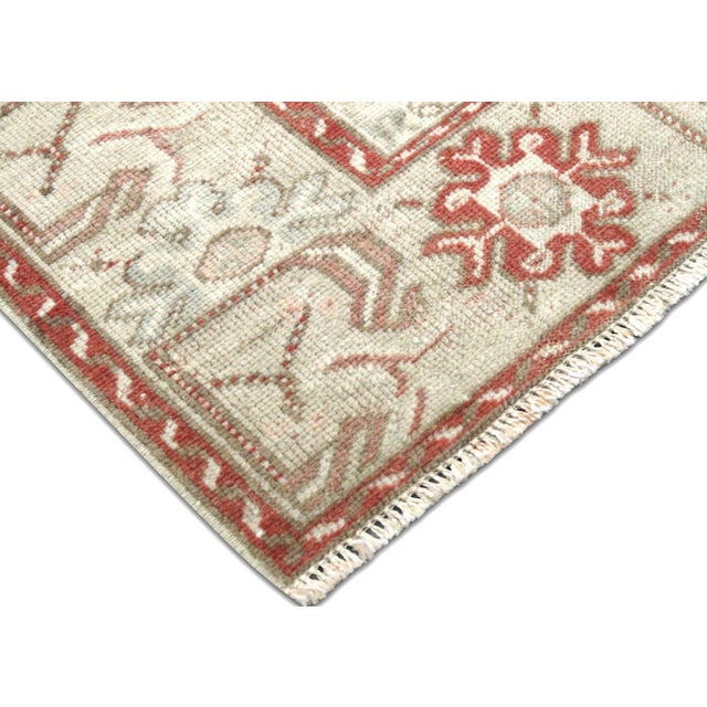 Traditional 1960s Turkish Oushak Rug For Sale - Image 3 of 6
