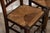 Wood 19th Century Farmhouse English Oak Harlequin Rush Spindle Back Dining Chairs, 1880, Set of 6 For Sale - Image 7 of 13
