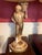 Ceramic Vintage Figural Lamps, Young Man and Young Woman Carrying Fruit Baskets - a Pair For Sale - Image 7 of 12