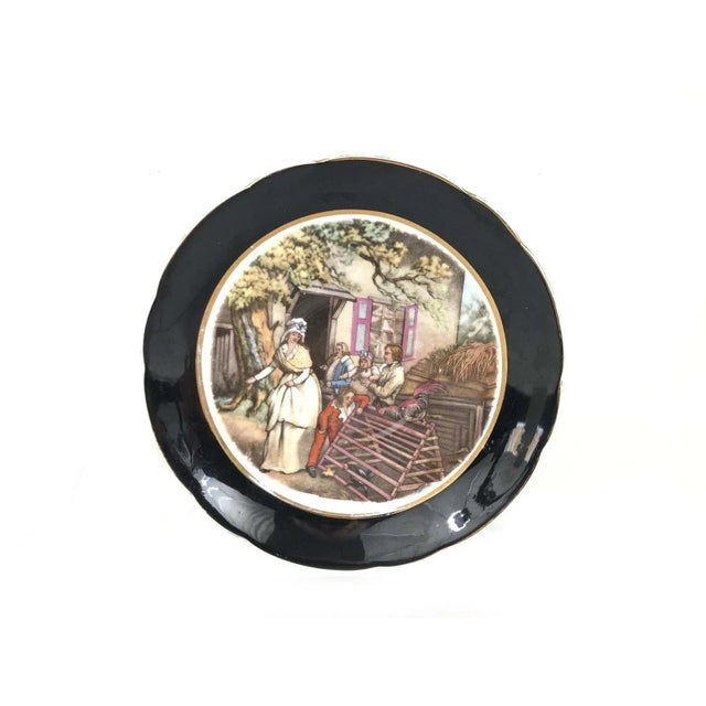 Mid 20th Century Mid 20th Century Regency Vintage Bone China Teacup & Saucer Old England Transfer Scene VGC For Sale - Image 5 of 12