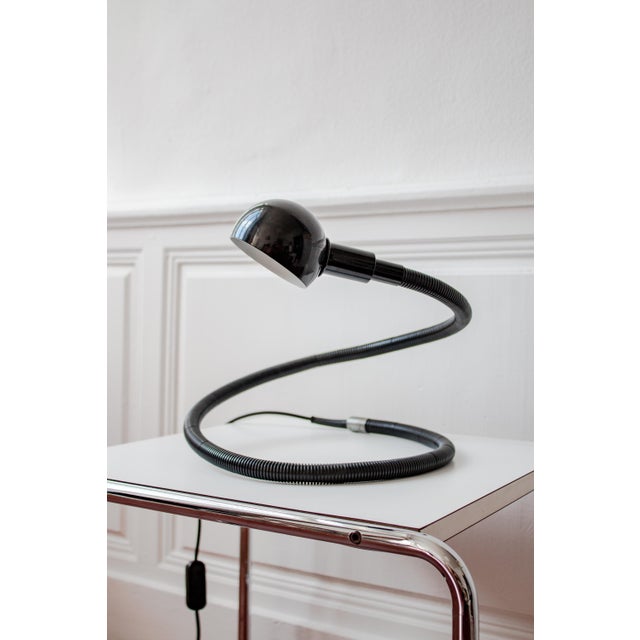 Large Black Hebi Lamp by Isao Hosoe for Valenti, 1970s For Sale - Image 12 of 16