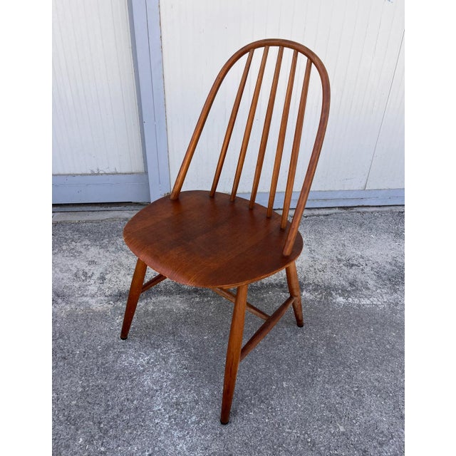 Wooden Quacker Chairs by Luciano Ercolani, 1960s, Set of 6 For Sale - Image 3 of 6