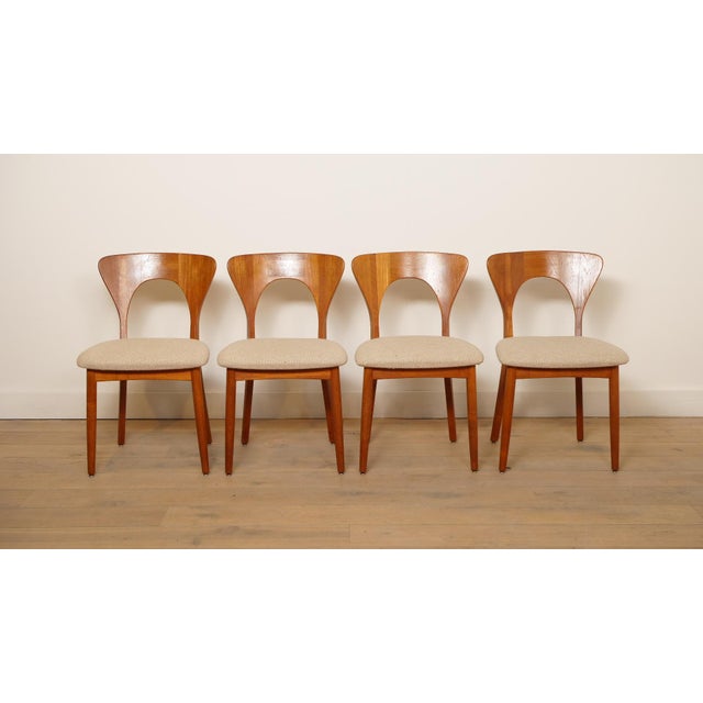 Teak Peter Dining Chairs by Niels Koefoed for Koefoeds Hornslet, Set of 4 For Sale - Image 17 of 17