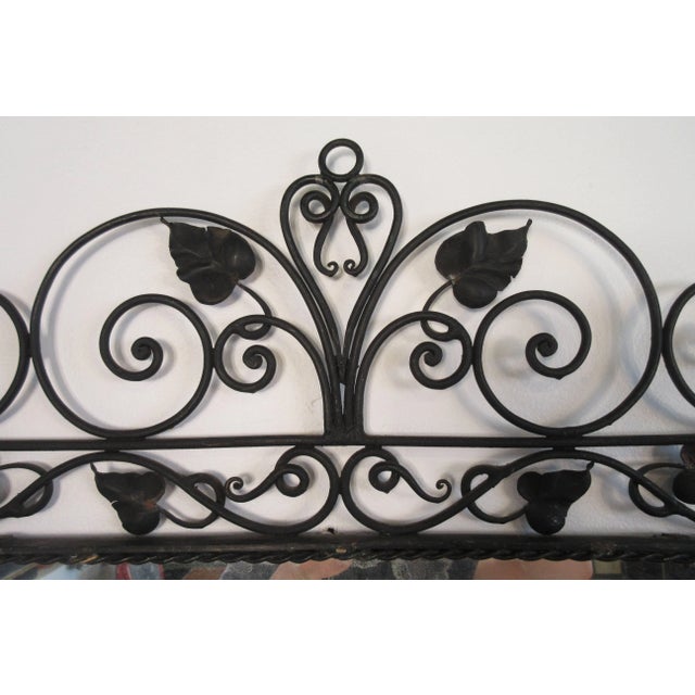 Abstract Expressionism 1940s Vintage Hand Wrought Etched Mirror For Sale - Image 3 of 8