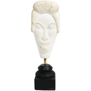 Asian Marble Bust Sculpture