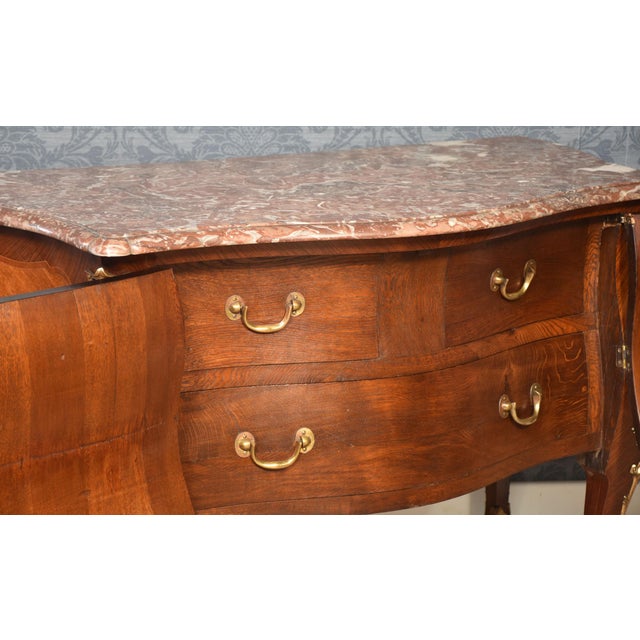Antique French Gilt Bronze Mounted Kingwood Commode For Sale - Image 6 of 16