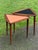 Wood 1960s Set of 2 Walnut Attributed to Arthur Umanoff Guitar Pick Triangular Nesting Tables For Sale - Image 7 of 9