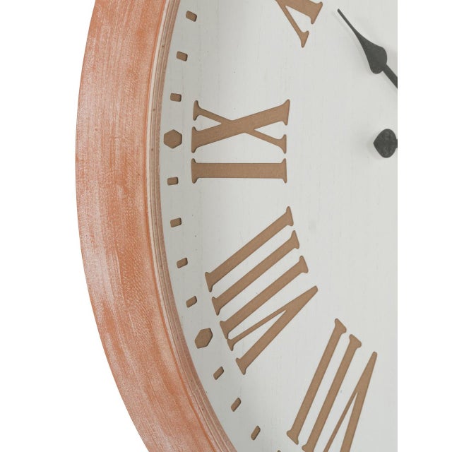 Contemporary Paige Natural Wall Clock For Sale - Image 3 of 5