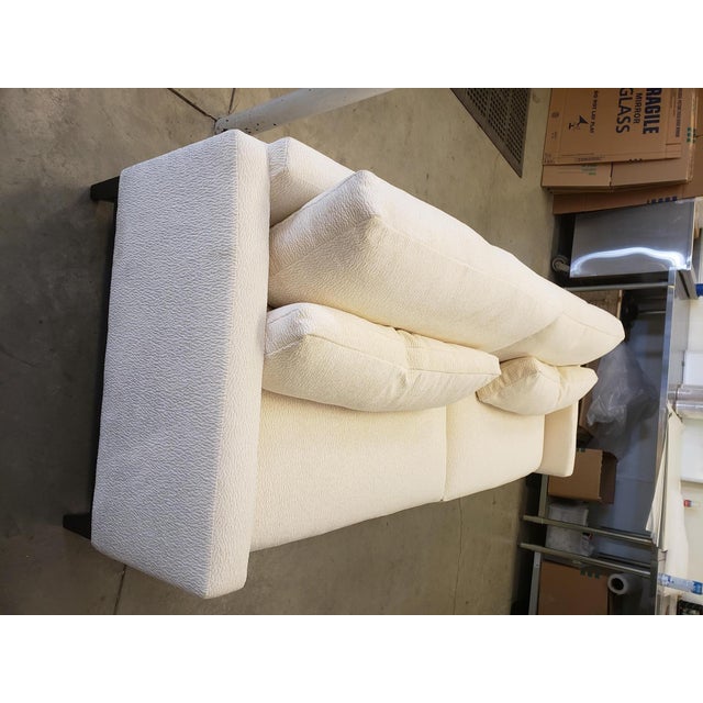 Traditional Modern Kravet Cream Sofa For Sale - Image 3 of 8