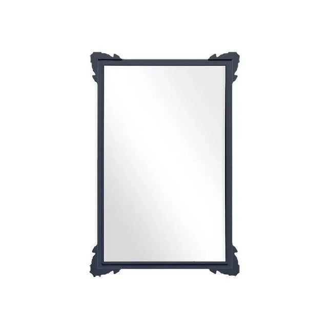 Contemporary Fleur Home Garden District Napoleon Rectangle Mirror in Hale Navy, 30x40 For Sale - Image 3 of 3