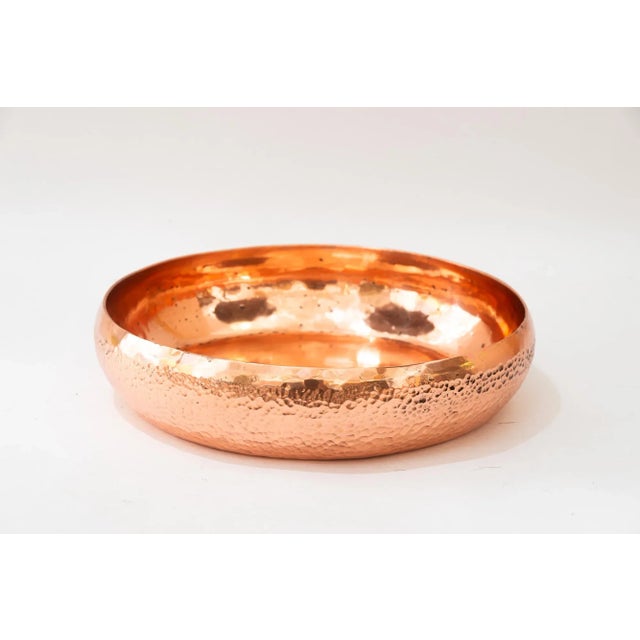Art Deco Hammered Copper Bowl, Vienna, 1920s For Sale - Image 4 of 7