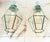 1980s 1980s Stunning Pair of Vintage Solid Brass & Glass Geometric Hanging Lanterns - a Pair For Sale - Image 5 of 16