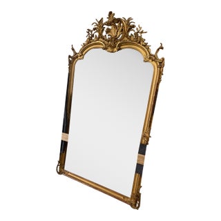 French Antique Gilt Mirror For Sale