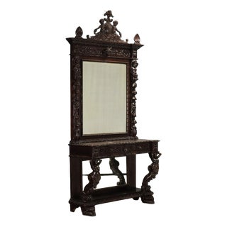 Neobaroque Console with Mirror For Sale
