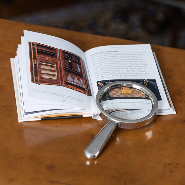 Silver Antique English Silver Magnifying Glass, 1916 For Sale - Image 8 of 9