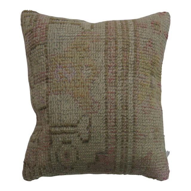 Soft Pink Oushak Pillow For Sale