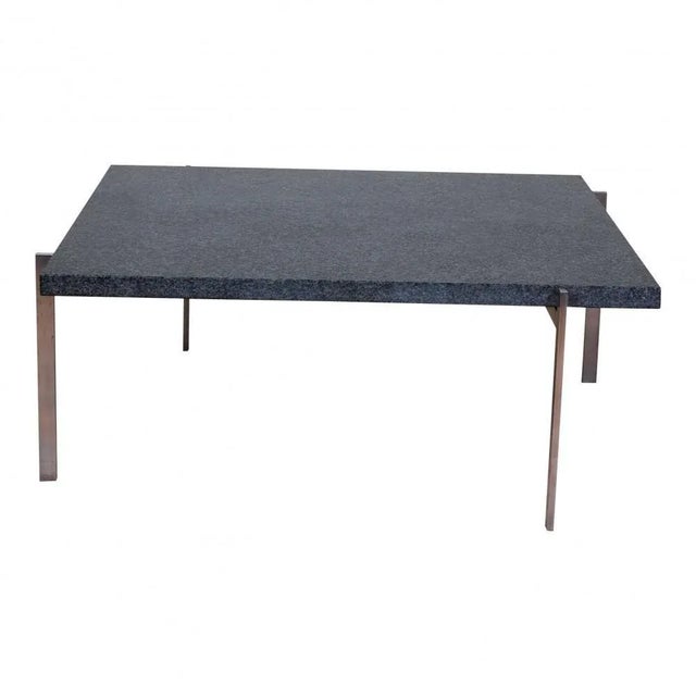 PK-61 Coffee Table in Black Granite by Poul Kjærholm for Fritz Hansen, 2000s For Sale - Image 3 of 4