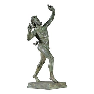 Dancing Faun, 21st Century, Bronze For Sale