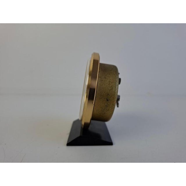Metal Mid-Century Mechanical Alarm Clock from Slava Soviet, USSR, 1970s For Sale - Image 7 of 18