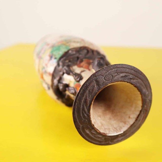 Ancient Oriental Ceramic Vase For Sale - Image 9 of 11