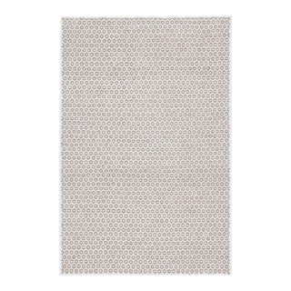 Dash & Albert by Annie Selke Honeycomb Ivory/Grey Woven Wool Rug, 7' 6" x 9' 6" For Sale