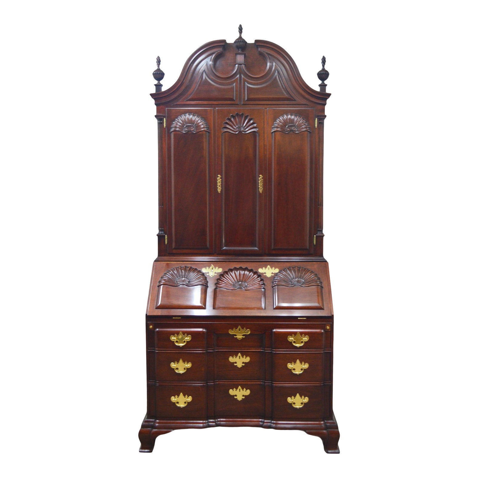 Kindel Winterthur Mahogany Secretary Desk Chairish