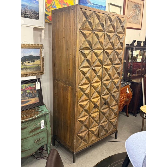 Noir Noir Furniture Jones Armoire For Sale - Image 4 of 12