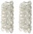 Mid-Century Italian Wall Sconces in Murano Glass from Mazzega, 1970s, Set of 2 For Sale