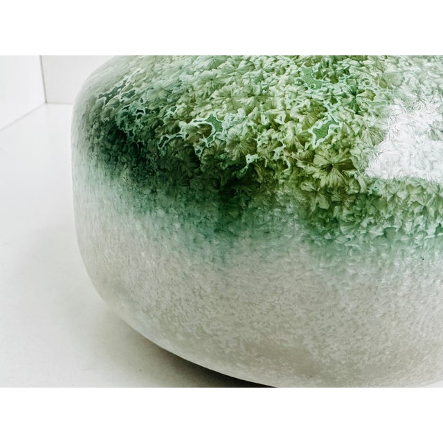 Studio Ceramic Vase with Crystalline Effect Glaze by Elisabeth Grosser, Germany, 1980s For Sale - Image 4 of 16