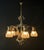 Antique Art Nouveau Chandelier in Brass and Bronze, 1890s For Sale - Image 6 of 13
