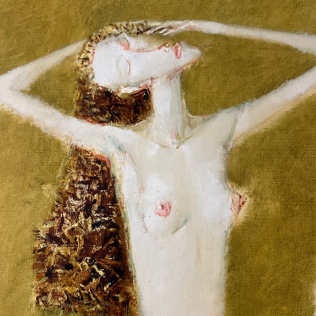 Tan European School Oil on Canvas Signed by A.Poklad Titled Morning Made in 2002 For Sale - Image 8 of 12