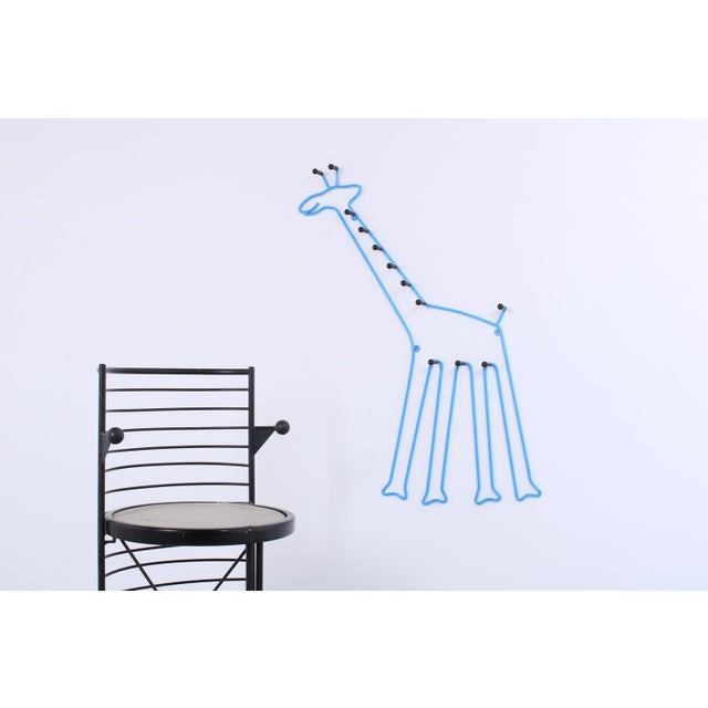 Vintage Blue Iron Children's Coat Rack from Ikea, 1990s For Sale - Image 9 of 14