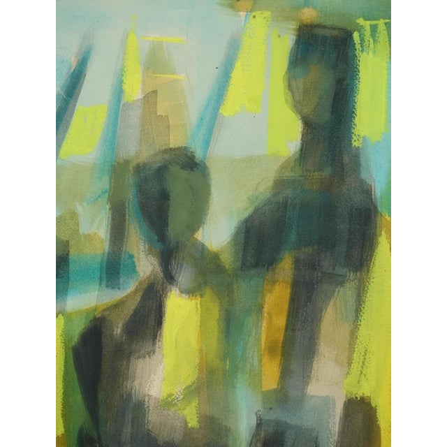Marcel Mouly, View of the Port, Gouache For Sale - Image 5 of 11