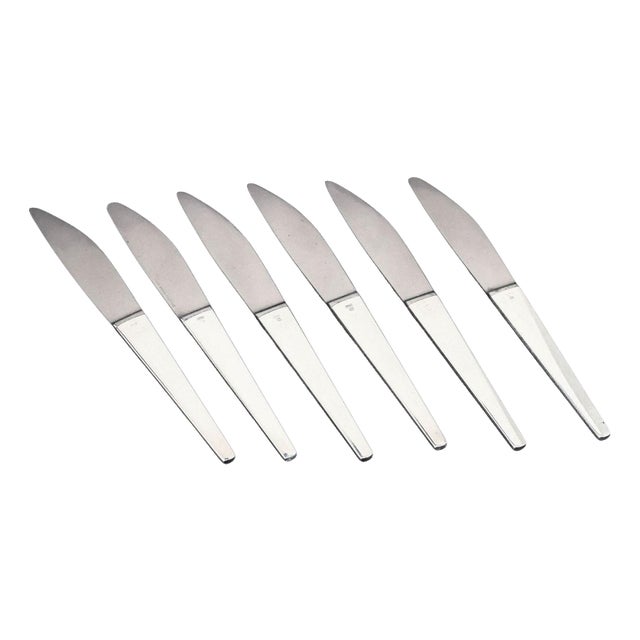 Caravel Dinner Knives by Henning Koppel for Georg Jensen, 1940s, Set of 6 For Sale