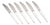 Caravel Dinner Knives by Henning Koppel for Georg Jensen, 1940s, Set of 6 For Sale