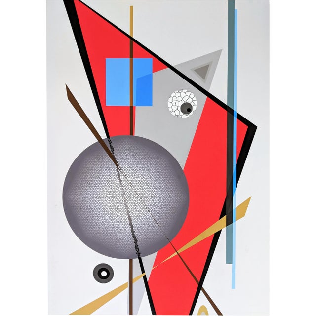 2010s Abstract Serigraph, "Colorscape Red" by Atsuko Okamoto For Sale - Image 5 of 8