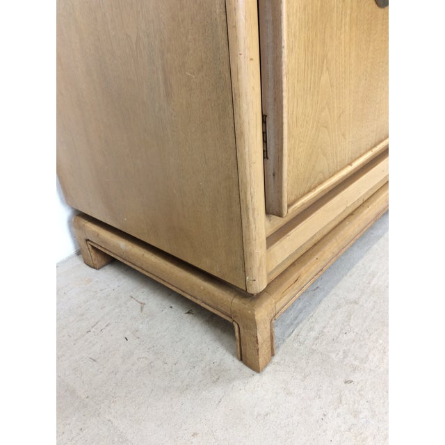 Mid Century Modern Two Piece China Cabinet With Limed Oak Finish For Sale - Image 14 of 18