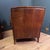 1950s Art Deco Sheep Leather Club Armchair, 1950s For Sale - Image 5 of 15