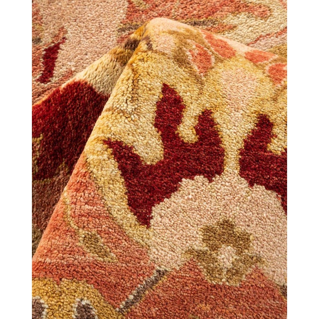 Textile Mogul Hand-Knotted Area Rug - Pink, 8' 1" x 12' 6" For Sale - Image 7 of 8