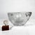 Glass 1960s Modern Heavy Art Glass Bowl Thick Rim Textured Ice Block For Sale - Image 7 of 11
