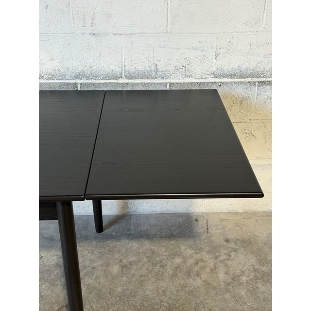 Vintage Danish Dark Stained Teak Extendable Dining Table With Two Leaves - Mid-Century Modern For Sale - Image 11 of 11