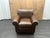 Rh Original Lancaster Leather Recliner Italian Brompton Leather | Cocoa | Down-Feather Fill For Sale - Image 10 of 18