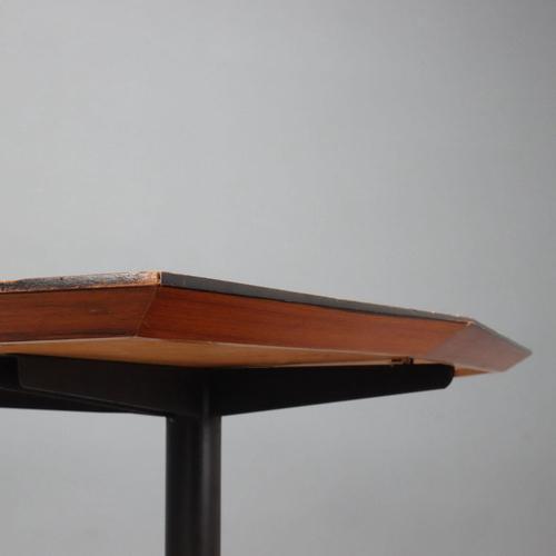 Vintage Italian Table in Teak and Enamelled Metal, 1960s For Sale - Image 5 of 11