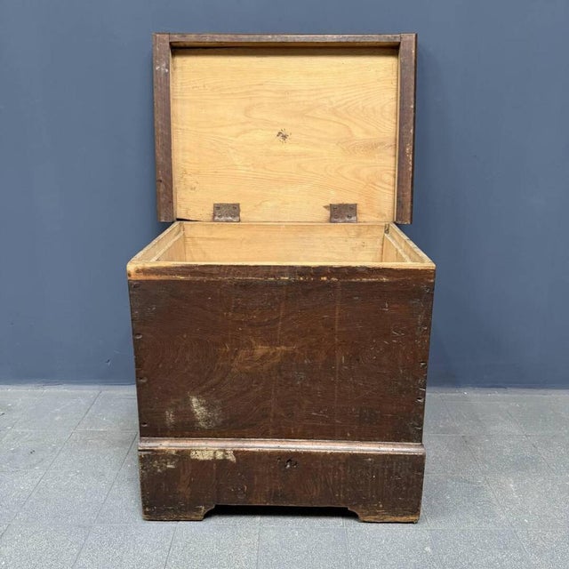 Antique Brown Painted Chest For Sale - Image 10 of 16