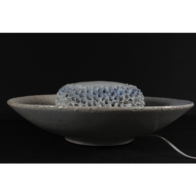 Danish Sculptural Sun Wall Sconce from Brangstrup Stentøj, 1970s For Sale - Image 6 of 17