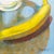 Banana and Citrus Still Life on Turquoise Ground - Maurine Manaro, C. 1983 For Sale In San Diego - Image 6 of 10