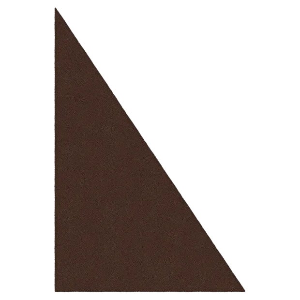 Chocolate Triangle Plain Rug from Marqqa For Sale
